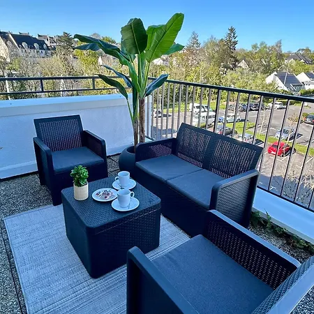Charmant T2 Avec Grande Terrasse A Proximite Immediate Du Centre Ville Quimper Extérieur photo